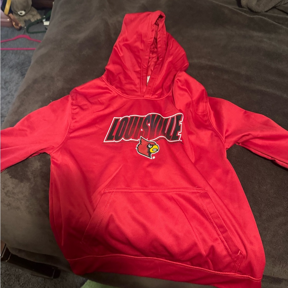 Louisville Red Kids Pullover Hoodie